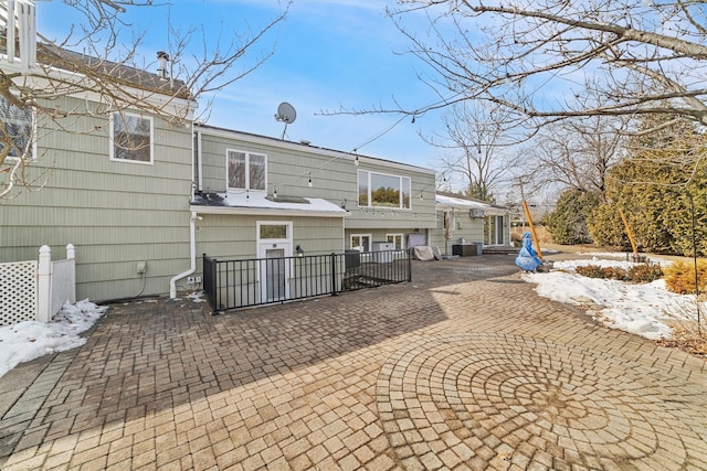 rear view of property with a patio