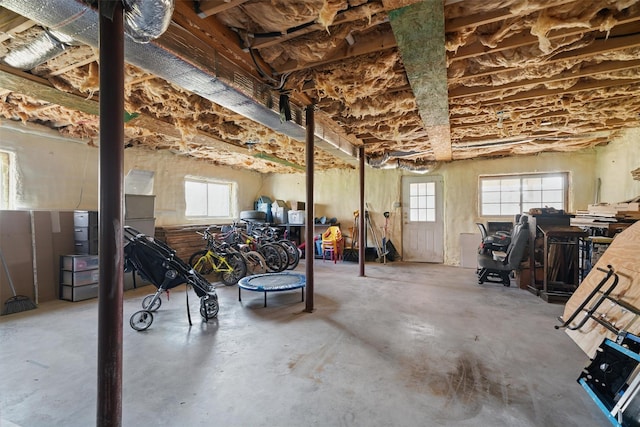miscellaneous room featuring concrete flooring