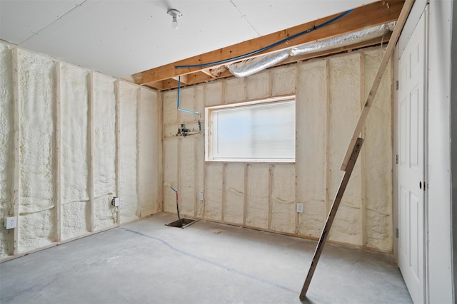 view of basement