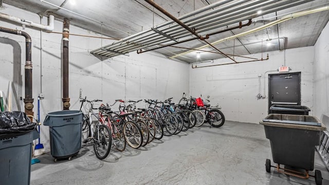 garage featuring bike storage