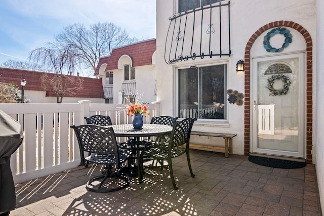 view of patio / terrace with outdoor dining space