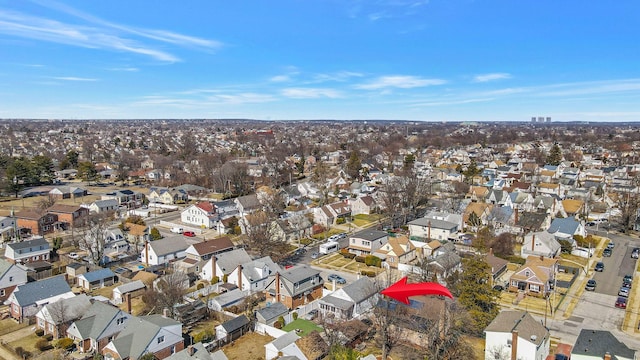 bird's eye view featuring a residential view