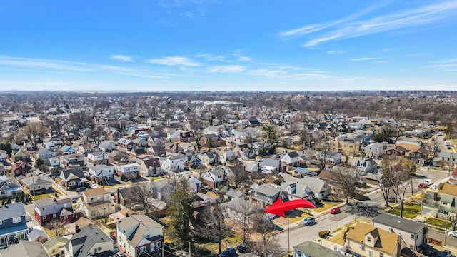 drone / aerial view featuring a residential view