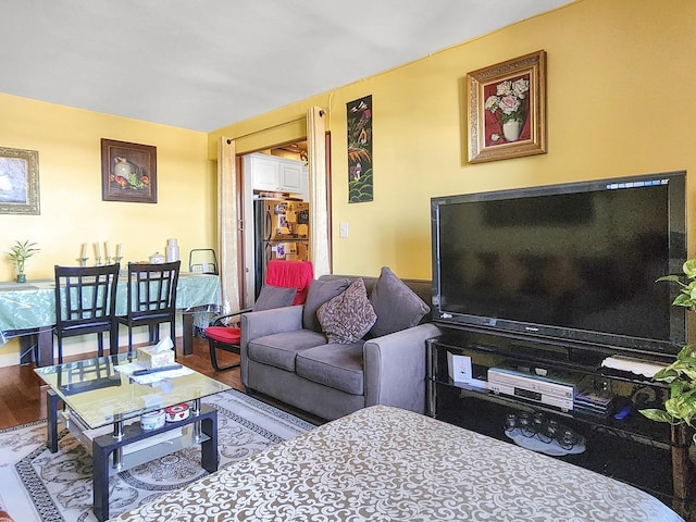 living room featuring wood finished floors