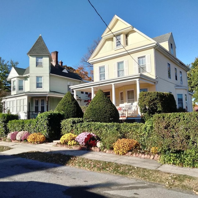 victorian home with covered porch