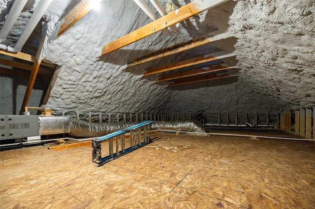 view of attic