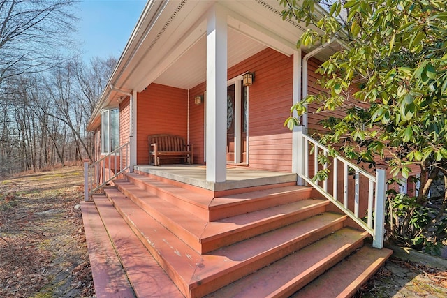 exterior space featuring a porch