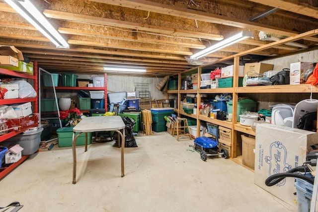 view of storage room