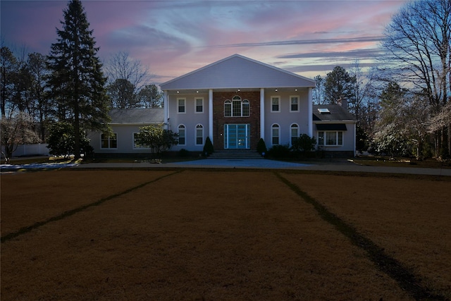 view of greek revival house