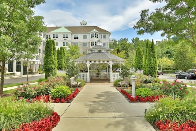 view of home's community with a gazebo