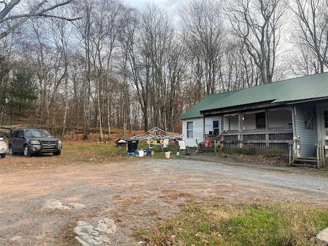 view of yard featuring a porch
