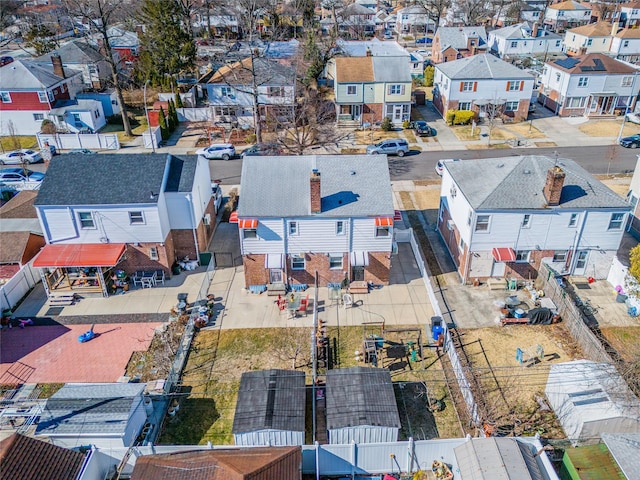 bird's eye view featuring a residential view