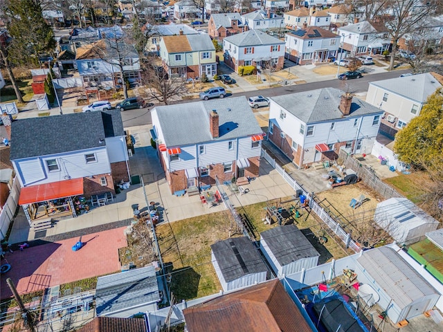 birds eye view of property featuring a residential view