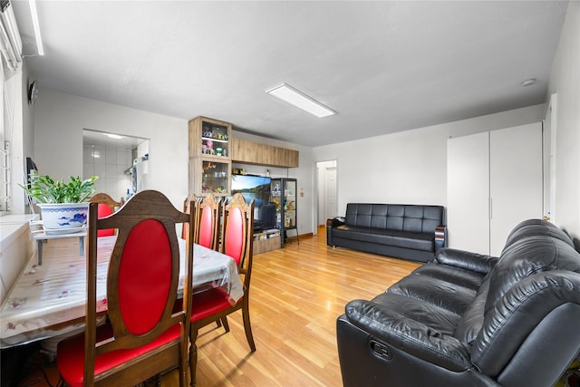 living room with light wood-style flooring