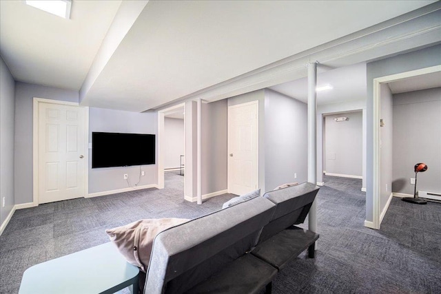 10 Lyford Ln, Poughkeepsie, NY 12601 - living area with carpet floors and baseboards