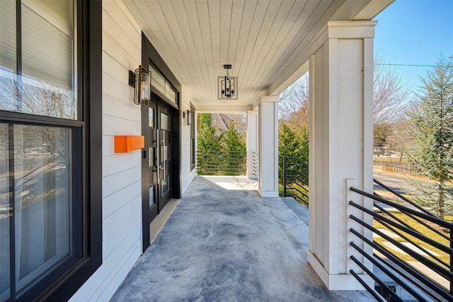 view of patio / terrace with covered porch