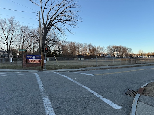 view of street featuring sidewalks