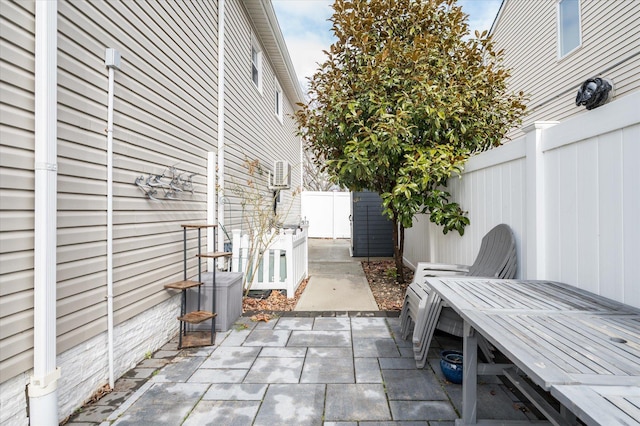 view of patio / terrace featuring a fenced backyard