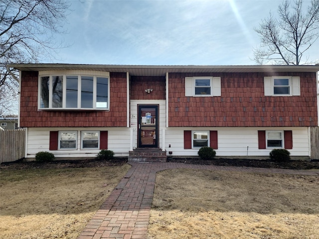 view of split foyer home