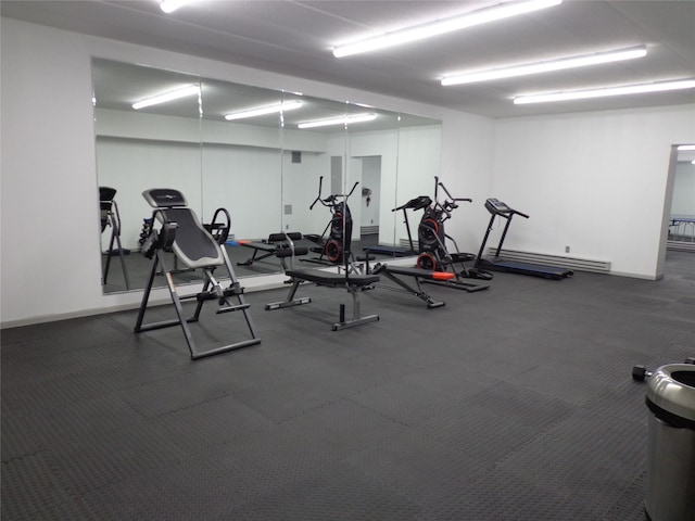 view of workout area