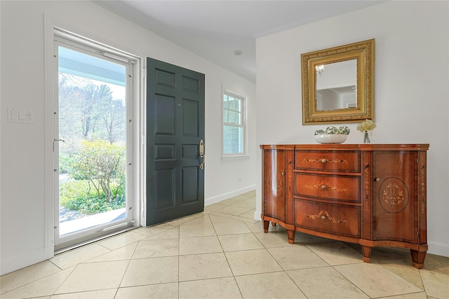 33 N Way, Chappaqua, NY 10514 - entrance foyer featuring baseboards and light tile patterned floors