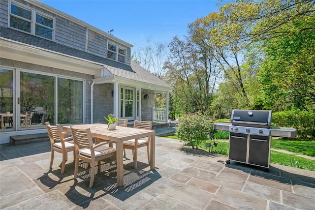 33 N Way, Chappaqua, NY 10514 - view of patio / terrace featuring grilling area and outdoor dining area