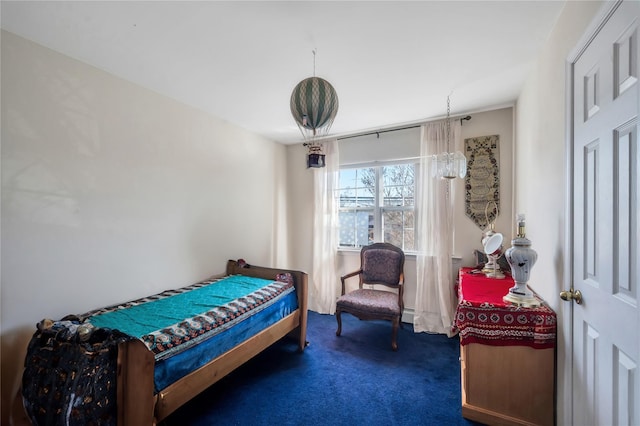 bedroom featuring carpet flooring