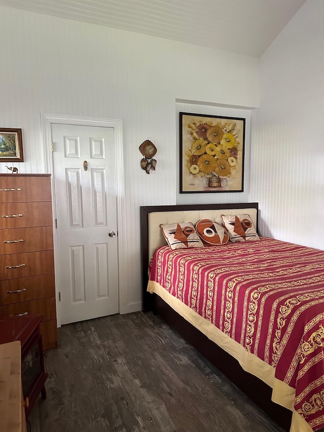 bedroom featuring wood finished floors