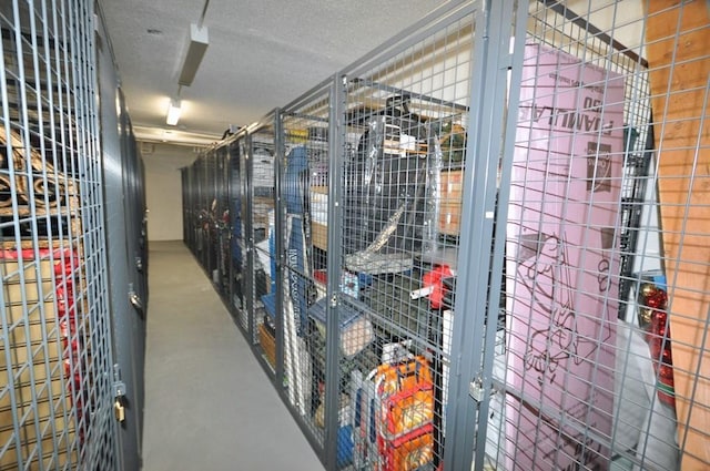 view of storage area