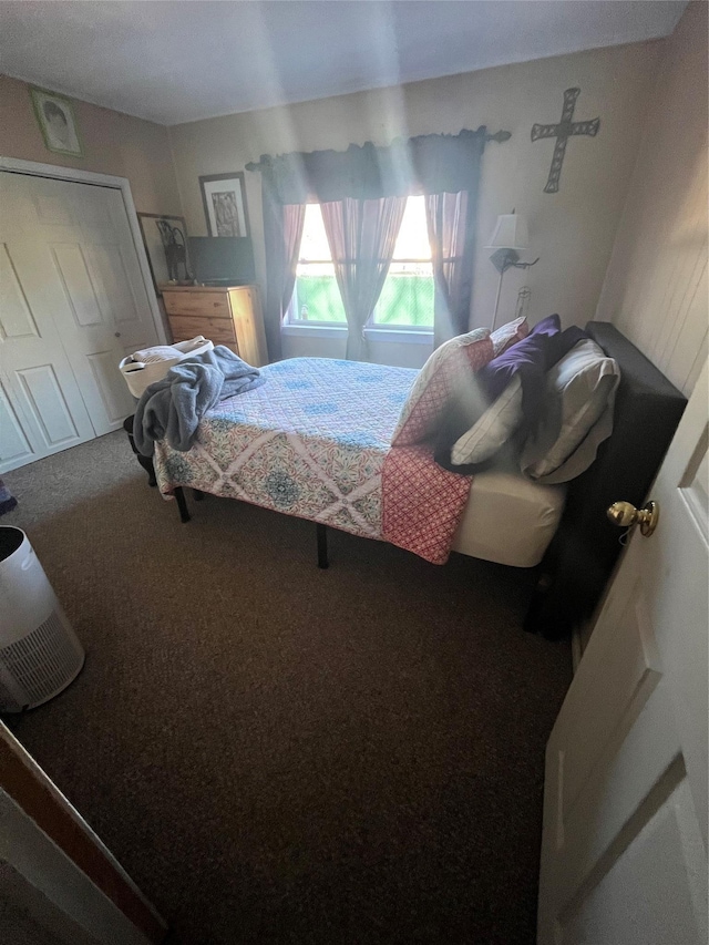 bedroom with carpet flooring