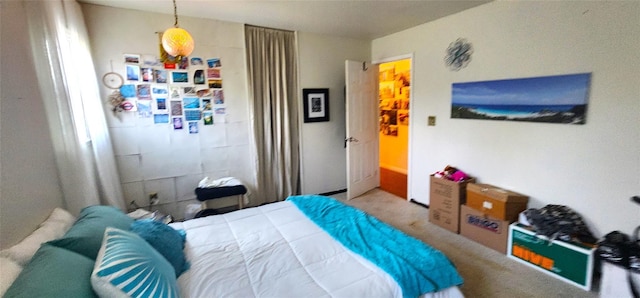 bedroom featuring carpet floors