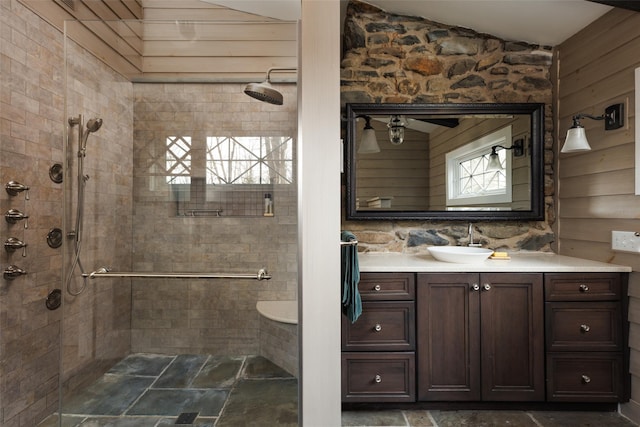 26 Curry Ln, Hyde Park, NY 12538 - bathroom featuring a tile shower and vanity