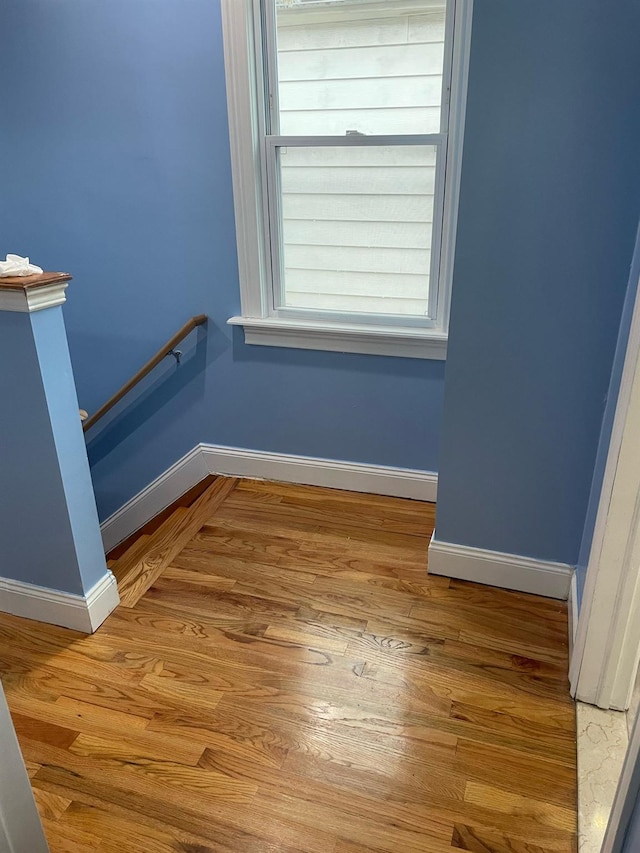 114-27 135th St, South Ozone Park, NY 11420 - interior space featuring wood finished floors and baseboards