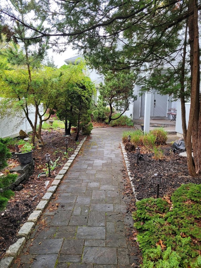 surrounding community featuring fence