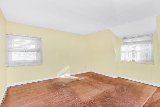 empty room with baseboards