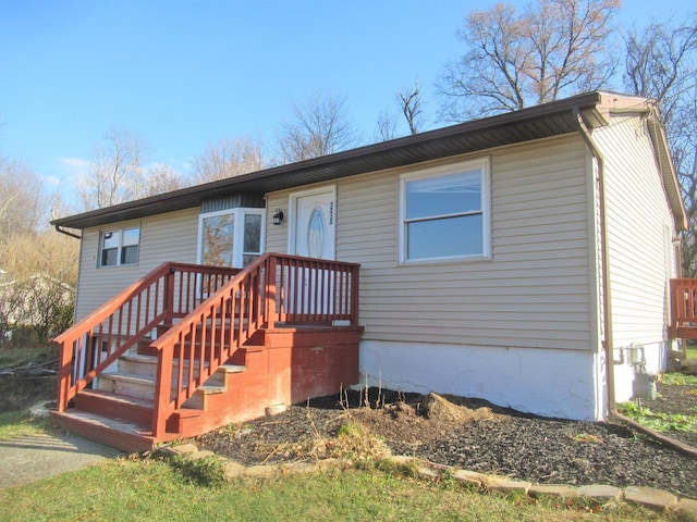 view of front of home