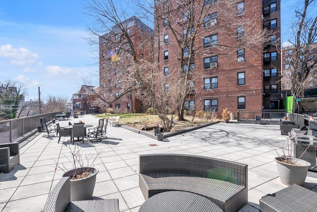 3636 Greystone Ave Unit 6M, Bronx, NY 10463 - view of patio / terrace featuring fence