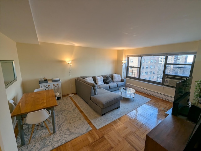21-20 33rd Rd Unit 10B, Astoria, NY 11106 - living room featuring a baseboard radiator