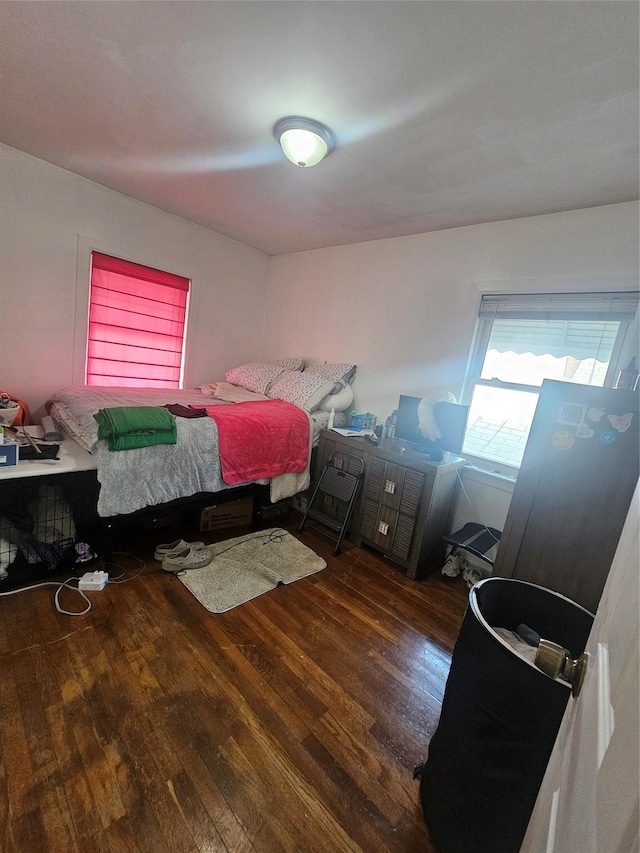 bedroom featuring hardwood / wood-style flooring