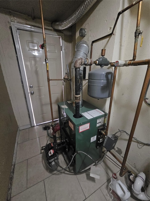 utility room with a heating unit