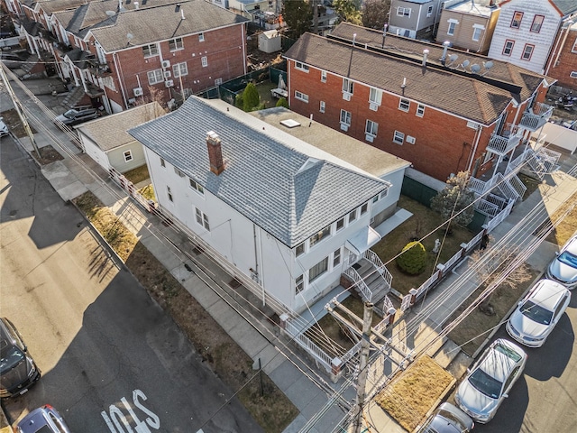 aerial view featuring a residential view