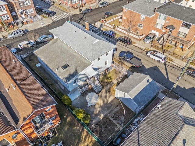 bird's eye view featuring a residential view