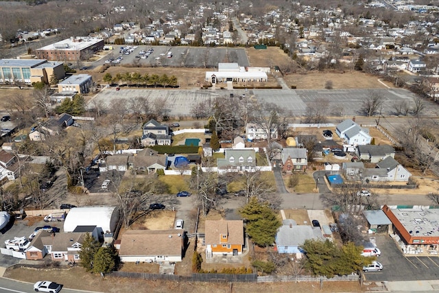 bird's eye view with a residential view