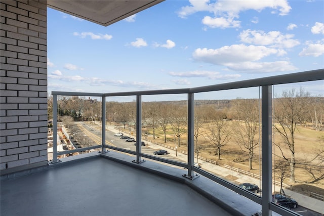 view of balcony