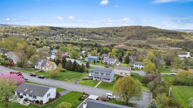 drone / aerial view featuring a residential view