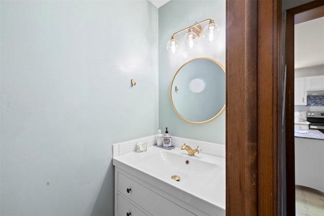 bathroom with vanity