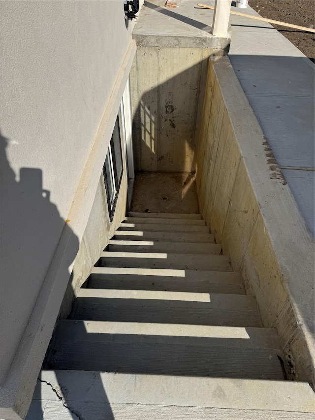 view of stairs