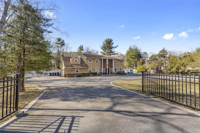 view of road with driveway and a gated entry