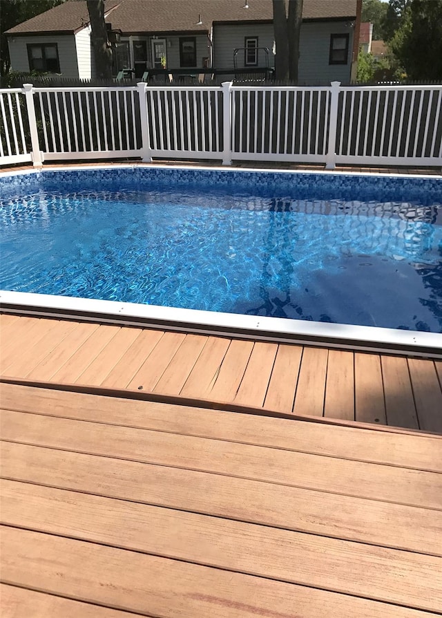 outdoor pool with fence