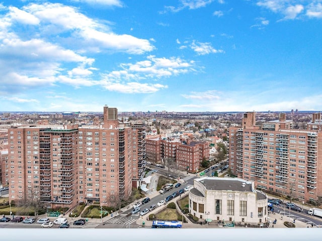 aerial view with a view of city